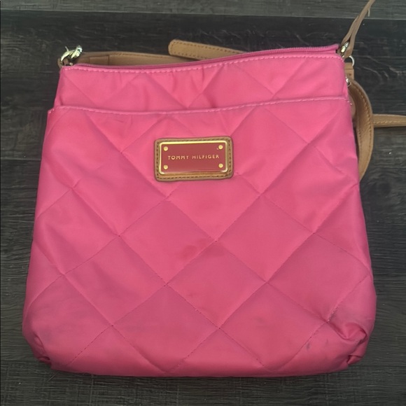 Tommy Hilfiger Pink Quilted Women's Bag - Picture 1 of 3
